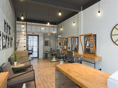 desain interior barbershop