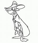 Coloring Darkwing Duck Pages Popular Coloringhome sketch template