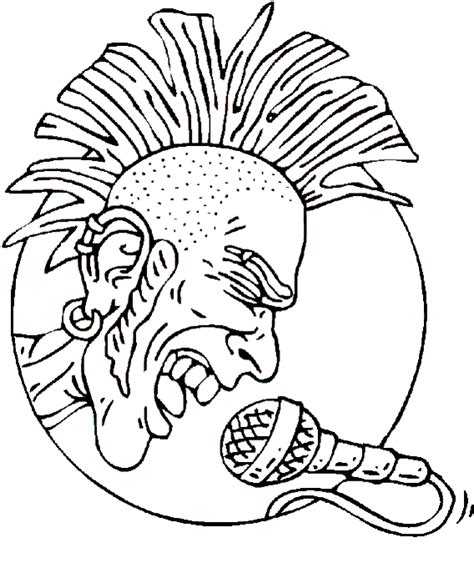 rock  roll coloring pages coloring home
