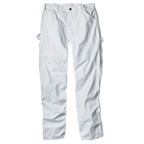 dickies relaxed fit   white painters pant wh  home depot