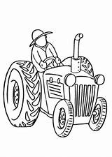 Traktor Bauer Bauernhof Ausmalbild Ausmalen Pflug Traktoren Trecker Feld Fendt sketch template