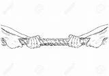 Tug War Drawing Rope Getdrawings sketch template