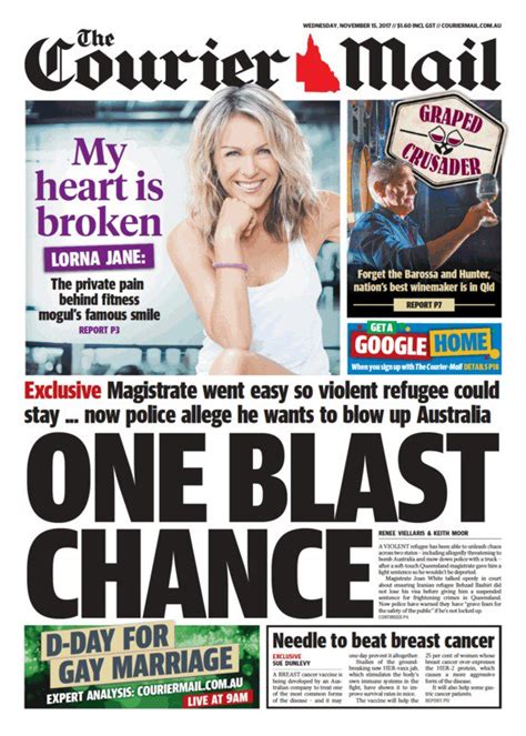 archive of the courier mail s front pages during election 2017