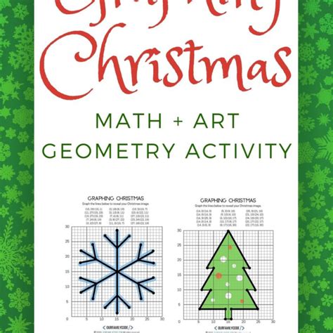 graphing christmas coordinates math art activity  family code