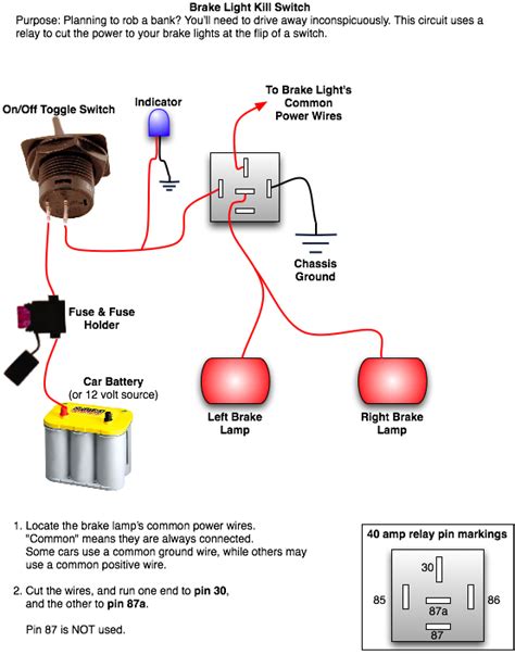 chevy silverado brake light wiring diagram