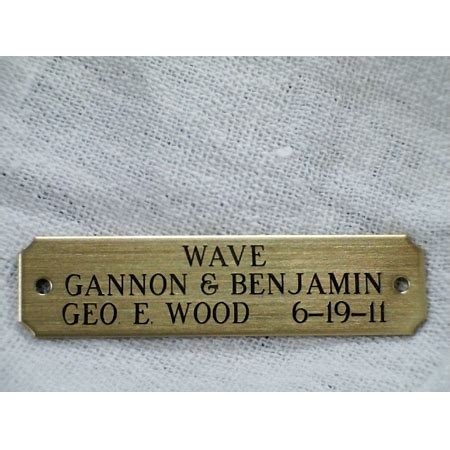 brass engraved  plate      lines
