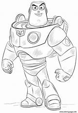 Lightyear Coloring Toy Story Buzz Pages Printable sketch template