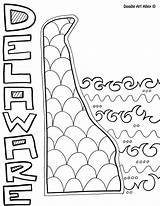 Coloring Delaware Pages Color Getcolorings Doodle States United Getdrawings sketch template