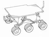 Rover Space Drawing Getdrawings sketch template