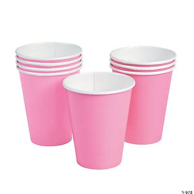 candy pink paper cups