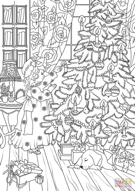 ideas  girls christmas coloring pages home family