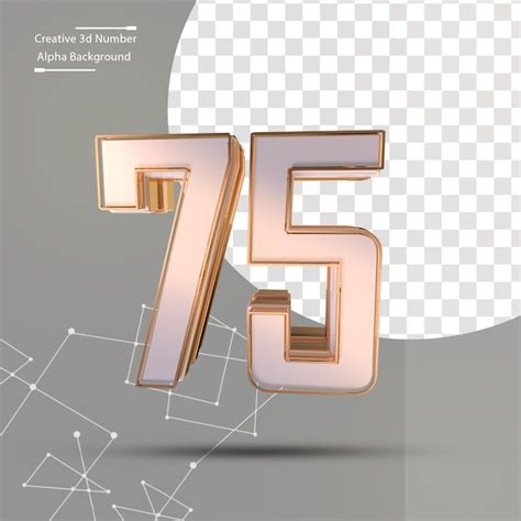 premium psd clean gold  number