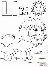 Lion Coloring Letter Pages Printable Alphabet Supercoloring Kids Preschool Color Worksheets Sheets Bible Animals Print Library Puzzle Super Words Choose sketch template