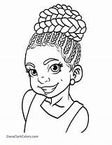 Coloring Pages Girls African Printable American Princess Kids Children Books Boy sketch template