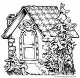 Coloring Pages House Houses Color Jobs Family People Kids Printable Book Fairytale Adult Sheets Colouring Print Cards Homes Beautiful Books sketch template