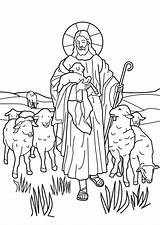 Coloring Shepherd Lord sketch template