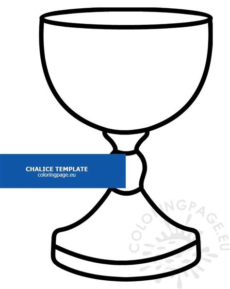 chalice template  communion coloring page
