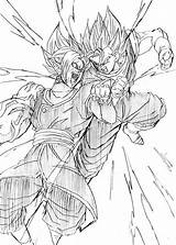 Goku Vegito Vegeta Instinct Dbz Zamasu Jijii Vegetto sketch template