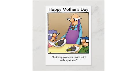 funny mothers day humor postcard zazzle