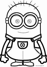 Minion Bob Coloring Very Cute Wecoloringpage Pages sketch template