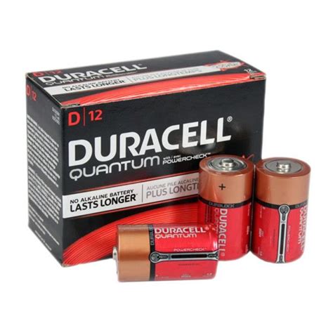 Duracell Quantum D Battery 12 Pack Qu1300