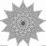 Coloring Kaleidoscope Pages Getcolorings sketch template