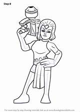 Mystique Squad Hero Super Show Drawing Step Draw Tutorials sketch template