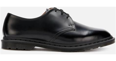 dr martens archie ii polished smooth leather derby shoes  black  men lyst