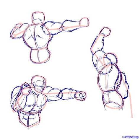 How To Draw Action Poses Step By Step Anatomy People