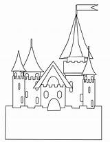 Coloring Schloss Dibujos Fairy sketch template