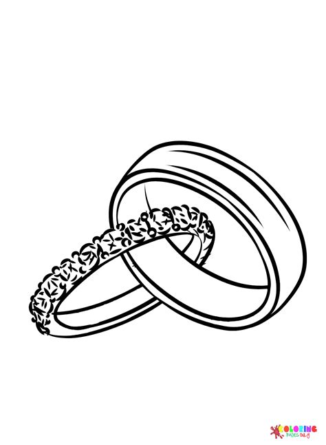 wedding ring  coloring pages wedding ring coloring pages