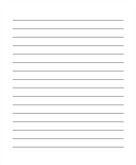 printable lines paper template business psd excel word