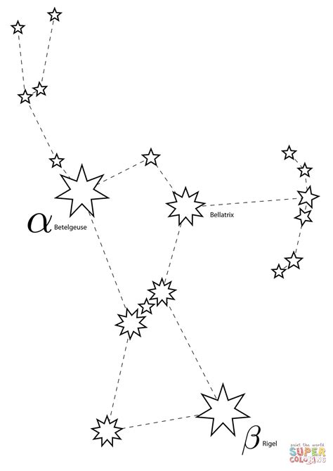 constellation pages coloring pages