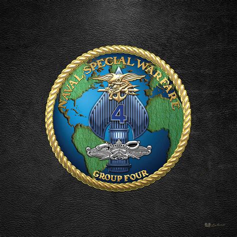 naval special warfare group        black digital art