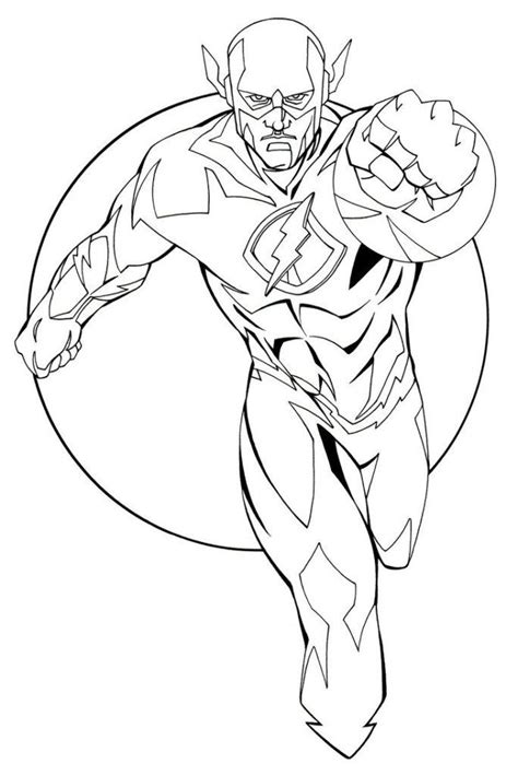 flash coloring pages  coloring pages  kids superhero