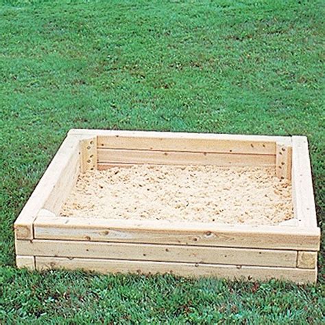 wooden sand box  lillian backyard  kids sandbox kids yard