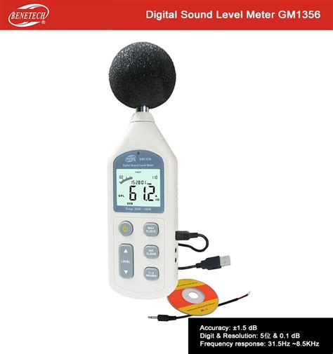 digital db sound level meter sound tester decibel noise meter gm benetech  sound level