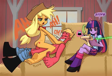 Apple Jack And Twilight Sparkle By Flick Hentai Foundry