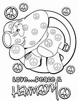 Coloring Pages Peace Adults Harmony Happiness Kids Library Clipart Coloringhome sketch template