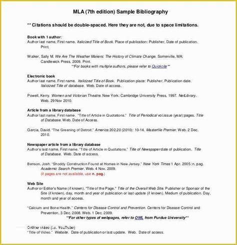 bibliography template   mla annotated bibliography templates