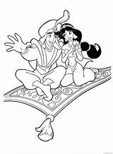 Aladdin Coloring4free sketch template