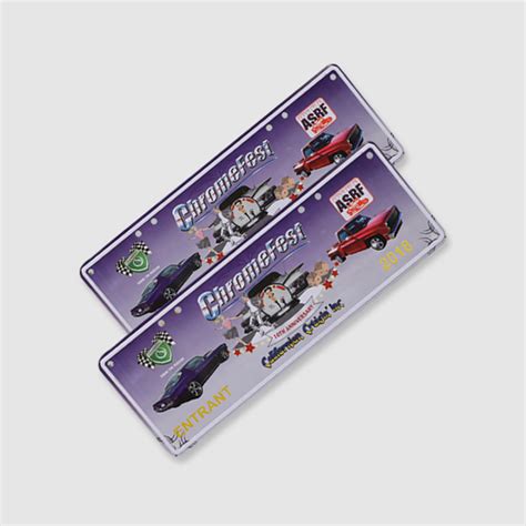 custom car tags  front  car trucks motors full print