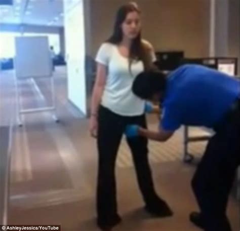 Moment Woman Claims She Was Groped By Tsa Agent During Airport Security