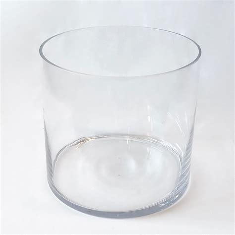 Clear Glass Cylinder Vase 20 X 21cm Best Events Dine