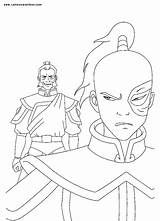 Airbender Last Coloring Avatar Pages Zuko Prince Print sketch template