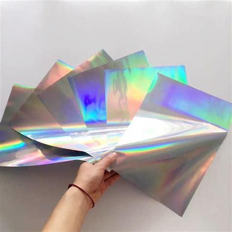 myfoils  sheets  silver holographic hot stamping foil  paper