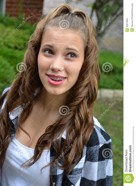 Teenage Girl Stock Image Image Of Youth Teen Happy