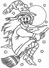 Witch Coloring Pages Characters Printable Magic Colorier Imprimer Sorcières Kb sketch template