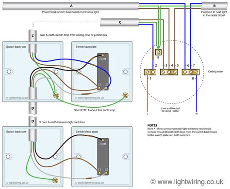 lighting circuit light wiring