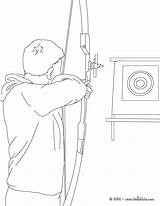 Archery Tir Arc Tiro Arco Hellokids Imprimer Enfant Olympiques Dibujo Coloringbay Línea sketch template